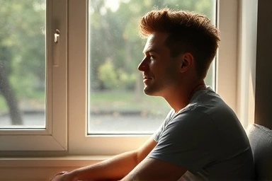 Calm person finding peace from emotional fluctuations