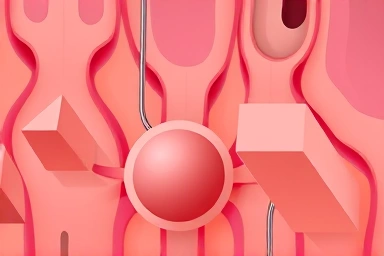 Gallbladder wall cross-section with a small polyp.