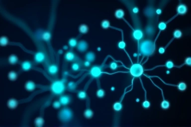 Abstract metabolic pathways, human body energy flow.