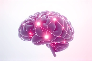 Brain pathways visualizing stress reduction and mental clarity.