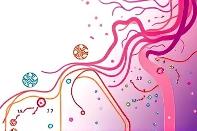 Gut microbiome balance with beneficial and harmful bacteria.