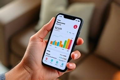 Smartphone health app interface showing blood sugar data