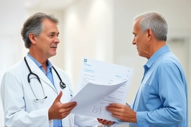 Doctor and patient discussing health for effective management.