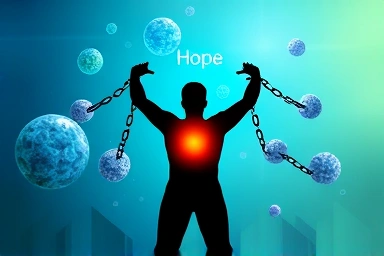 Symbolic image of breaking free from diabetes with hope and healing.