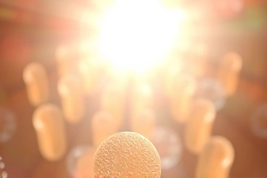 Healthy pancreatic cells symbolizing recovery and new life.