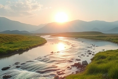 Symbolic representation of a healthy digestive system and well-being.