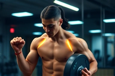 Beginner athlete using BCAA for enhanced workout performance.