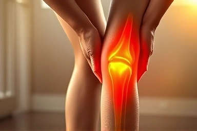 Person feeling relief from joint pain and inflammation