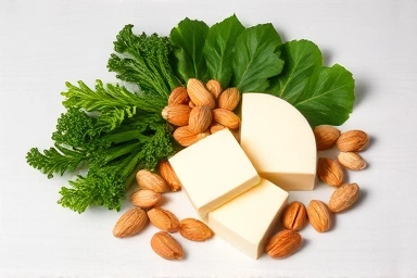 Calcium-rich foods, balanced diet, bone nutrition, healthy eating