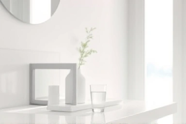 Calcium supplement bottle with water for easy digestion