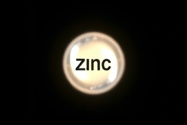Symbolic representation of essential zinc nutrient for children.