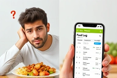 Healthy eating progress with a digital food journal.