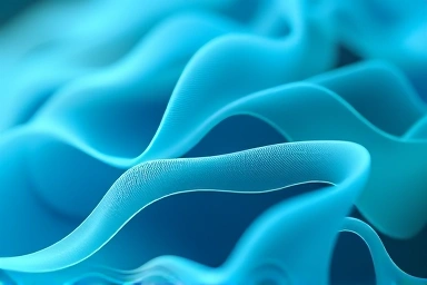 Abstract visualization of calming brain waves for sleep
