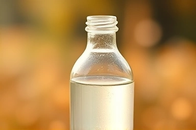 Bottle of high-absorption liquid symbolizing health and wellness.
