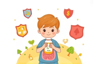 Child enjoying probiotics for immunity and gut health