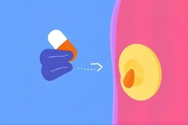 Visual representation of nutrient absorption after a meal.