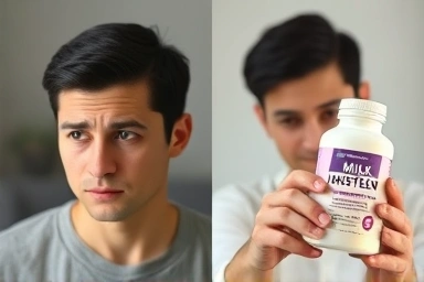 Milk thistle supplement for liver health after alcohol consumption