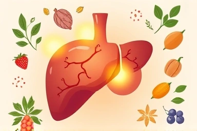 Healthy liver protected by natural supplements.