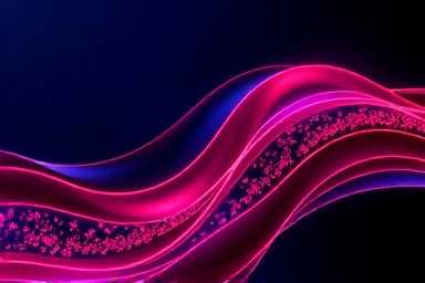 Abstract blood flow, healthy circulation, positive particles.