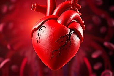 Healthy heart and blood flow visualization