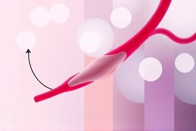 Symbolic image of clear arteries and cardiovascular health.
