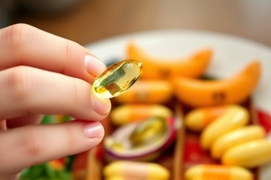 Taking omega-3 with food for better absorption and comfort.