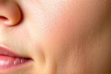 Healthy skin with omega-3 benefits, inflammation calming, barrier reinforcement.
