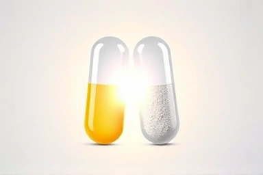 Omega-3 and Vitamin D synergy capsules.