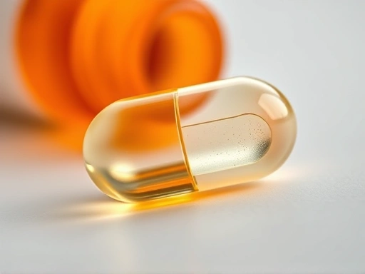 Close-up of a high-quality multivitamin capsule symbolizing nutrient absorption.