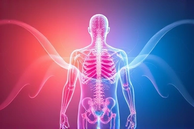 Abstract visual of energy and vitality for seniors.