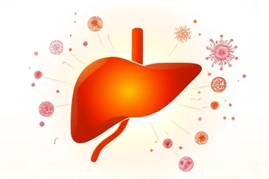 Healthy liver protected by silymarin shield, symbolizing liver health.