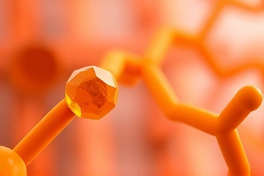 Vitamin C and collagen synthesis illustration
