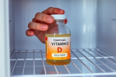 Proper refrigeration of liquid Vitamin D for potency.