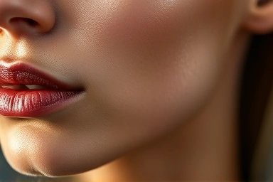 Close-up of glowing, healthy, and firm skin