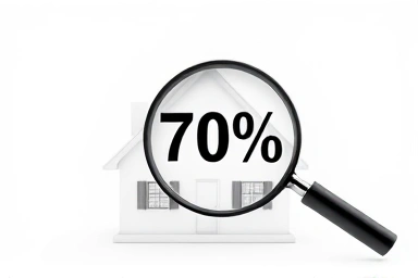 Symbolic house with LTV 70% integration, financial clarity