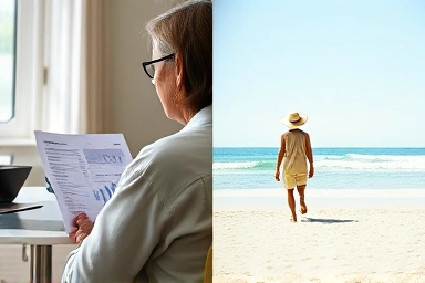 Financial planning leads to peaceful retirement.
