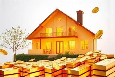 Symbolic retirement, stable income, secure home, financial peace