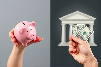 Savings loss vs. loan gain, financial decision making