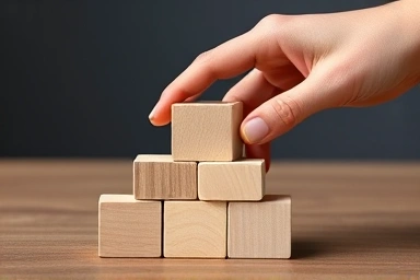 Building blocks forming a diversified financial structure