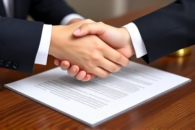 Secure agreement handshake over legal document