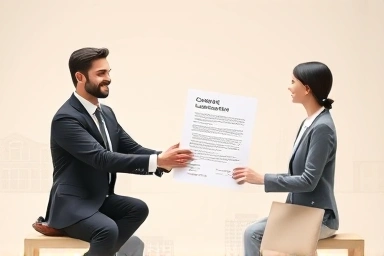 Business owner celebrating successful lease negotiation