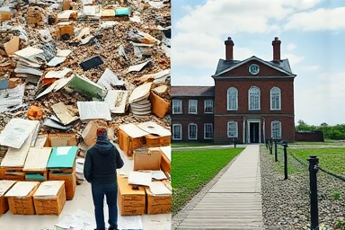 Chaos of demolition vs. order of legal property.