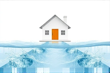 Symbolic house with clear fund pathways for joint ownership.