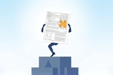 Blueprint held by foundation, symbolizing legal document issue resolution