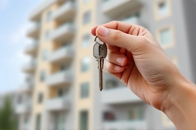 Key representing opportunity and a new home.