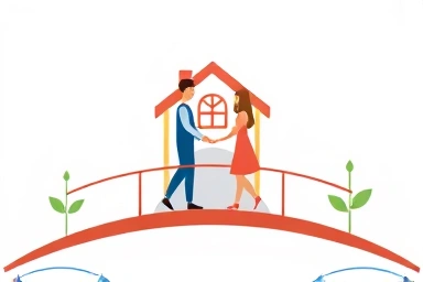 Symbolic bridge to home ownership, financial growth for couples