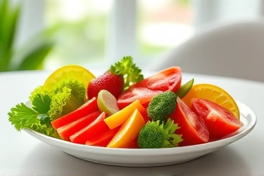 Healthy balanced meal for weight loss