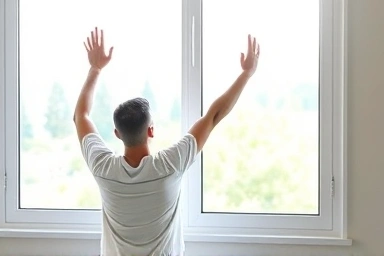 Feeling light and energetic after a detox diet.