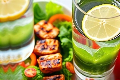 Nourishing protein-rich meal for post-binge recovery