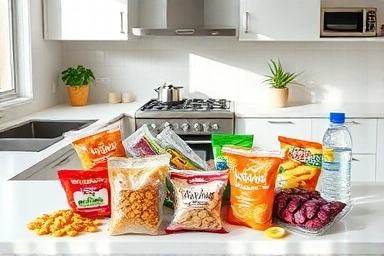 Healthy diet snacks from Coupang, attractively arranged.